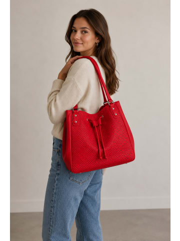 collezione alessandro Schultertasche " Sorrento " in rot