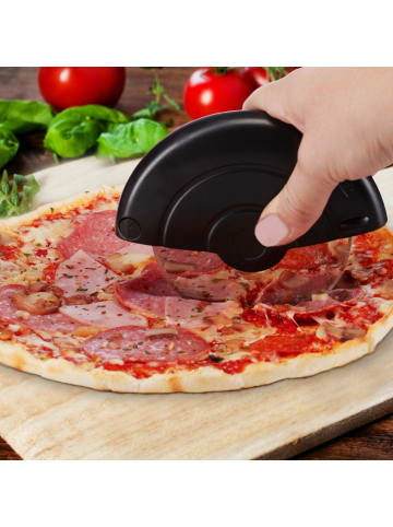 relaxdays 3x Pizzaschneider in Schwarz