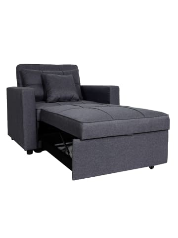 MCW Schlafsessel L90 mit Liegefläche, Dunkelgrau