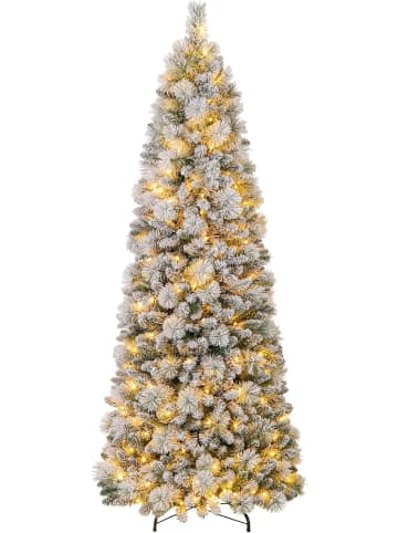 COSTWAY Künstlicher Weihnachtsbaum mit Beleuchtung in Grün