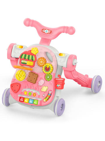 Kikkaboo Lauflernwagen 4 in 1 Sweet in rosa