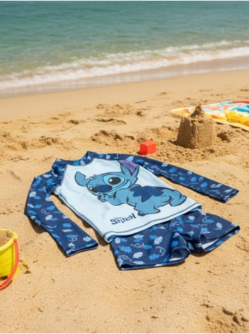 Lilo & Stitch Lilo & Stitch Schwimmset UV-Schutz 30 Badeanzug langarm Shirt Hose in blau