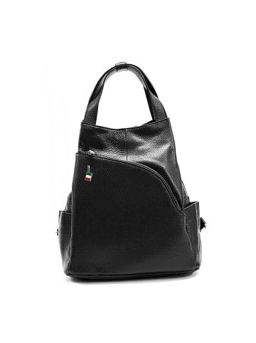 Florence Leder Cityrucksack Florence Rucksack schwarz ca. 27cm