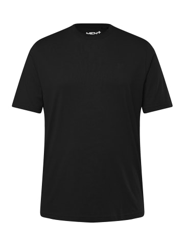 Men Plus Kurzarm T-Shirt in schwarz