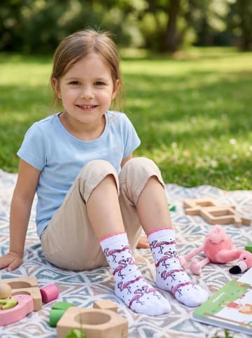TupTam Kinder Socken Mädchen Jungen Bunt Gemustert 6er Pack in hellrosa