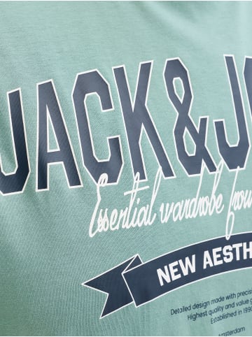 JACK & JONES PLUS T-shirt in Mineral Blue