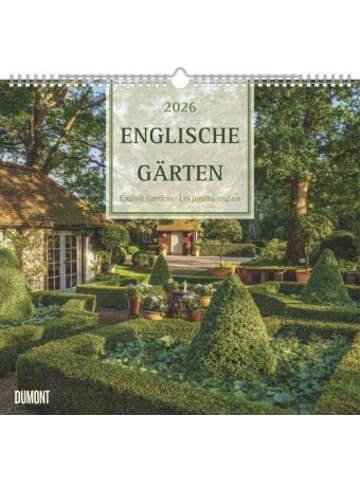 DuMont Kalenderverlag Kalender - DUMONT - Englische Gärten 2026 - Wandkalender 38 x 36 cm - Cott