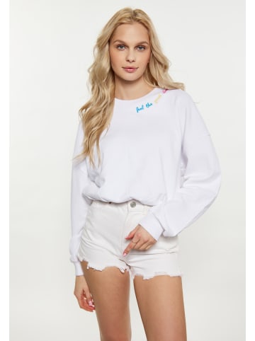 IZIA Damen Sweatshirt in Weiss