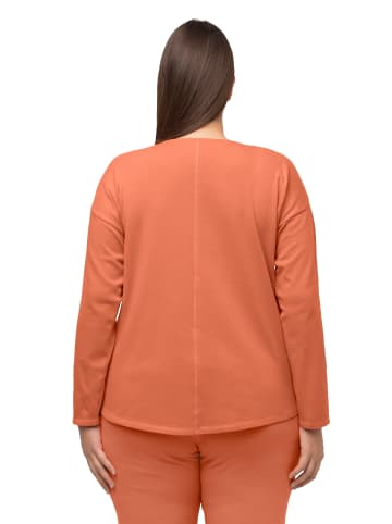 Ulla Popken Langarmshirt in orangerot