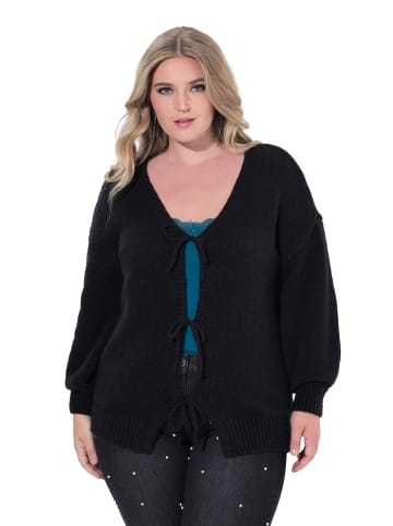 MIAMODA Strickjacke in schwarz