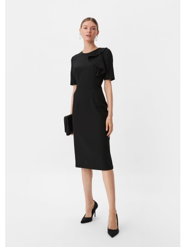 comma Kleid kurz in Schwarz