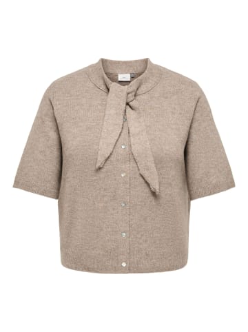 ONLY Carmakoma Strickjacke in Taupe Gray 1