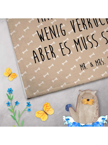 Mr. & Mrs. Panda Handtuch Hund Blume mit Spruch in Hundeglück