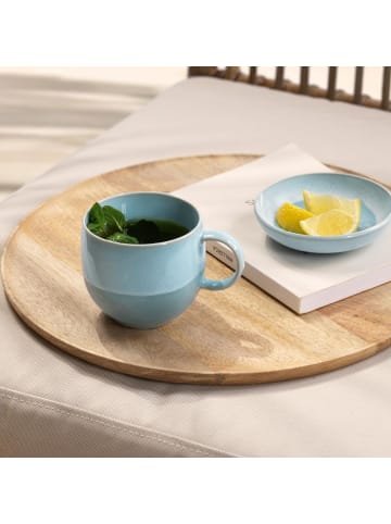 like. by Villeroy & Boch 6er Set Henkelbecher Perlemor Aqua 290 ml in blau