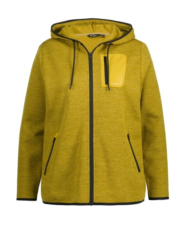 Ulla Popken Sweatjacke in senfgrün