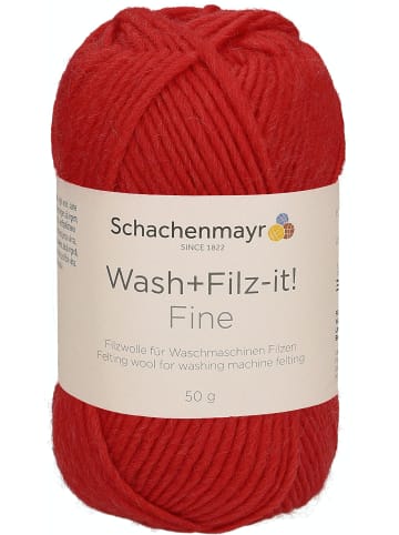 Schachenmayr since 1822 Filzgarne Wash+Filz-it! Fine, 50g in Red