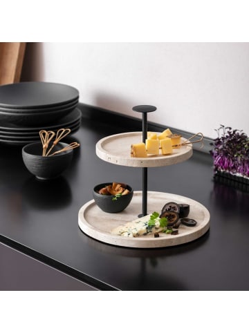 Villeroy & Boch Etagere Manufacture Travertine ø 24,5 cm in beige