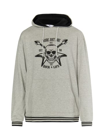 MO Herren Hoodie in Grau Melange