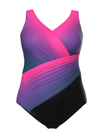 Ulla Popken Badeanzug in schwarz