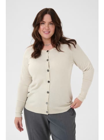 KAFFE curve Strickjacke KCregitta Regular fit in Sand Dollar