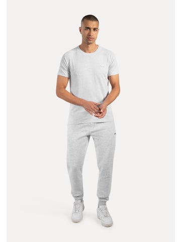 SMILODOX T-Shirt Thilo in Grau Melange