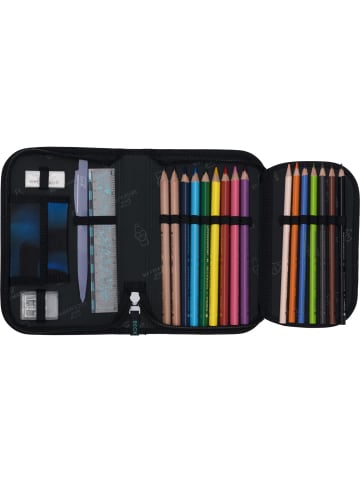 BECKMANN Federmappe mit Inhalt Magic League in blau