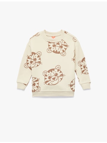 KOTON SWEATSHIRTS in Beige Gemustert