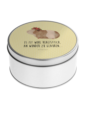 Mr. & Mrs. Panda Blechdose Meerschweinchen Weisheit mit Spruch in Gelb Pastell