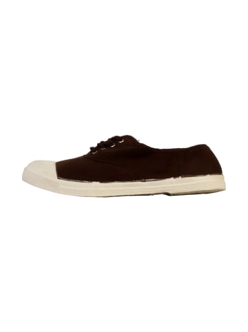 Bensimon Tennis mit Schnürsenkeln Braun