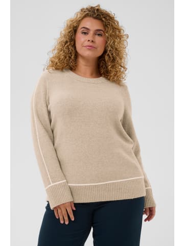 KAFFE curve Strickpullover KCjina Regular fit in Feather Gray Melange
