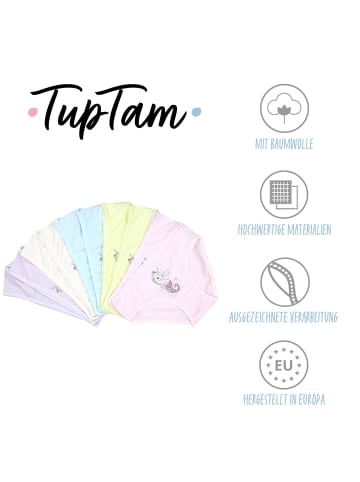 TupTam Mädchen Slips mit Aufdruck 10er Pack in rosa/gelb