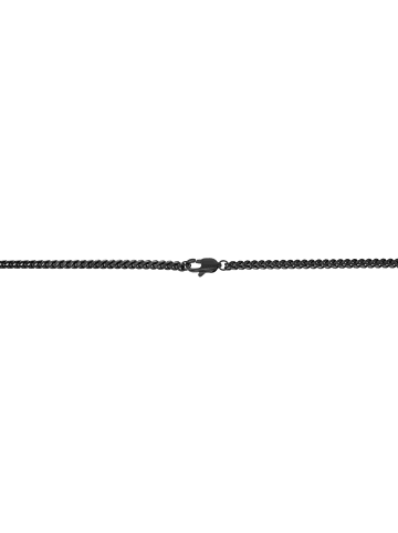 Adeliás Herren Halskette aus Edelstahl 61 cm in schwarz