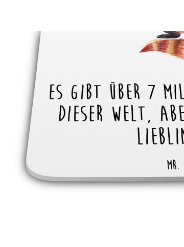 Mr. & Mrs. Panda Untersetzer für Gläser Roter Panda mit Spruch in Weiß