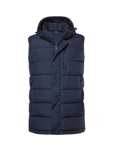 Men Plus Steppweste in navy blau
