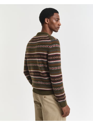 Gant Pullover Fair Isle in schilf mehrfarbig - 0001