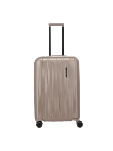 travelite Barbara Novelty 4 Rollen Trolley 65 cm mit Dehnfalte satin nude