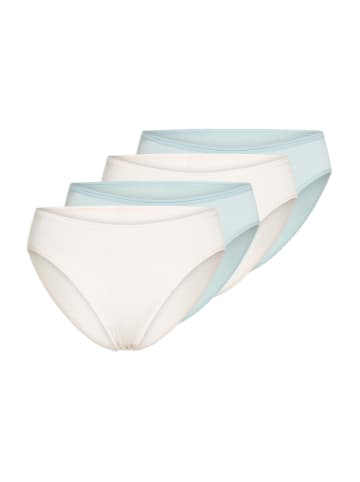 Schiesser Tai Slip Modal Essentials in Hellblau / Creme