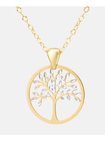Vanlere Halskette mit Anhänger aus 375 Gelbgold