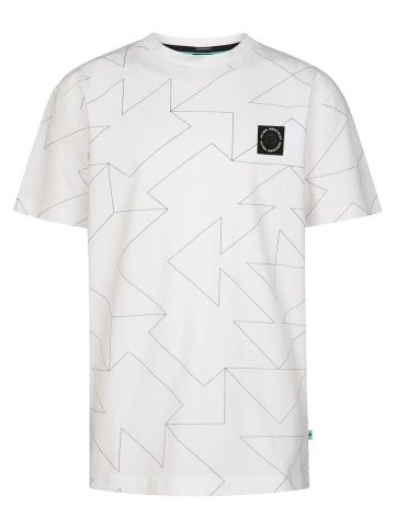 Petrol Industries Allover-Print T-Shirt Luchador in Weiß