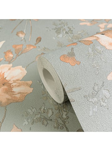 A.S. Création Tapete Blooming Symphony in Blau-Rosa 