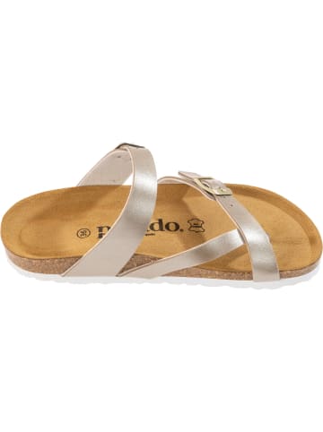 Palado Pantoletten Cres Metallic in Beige