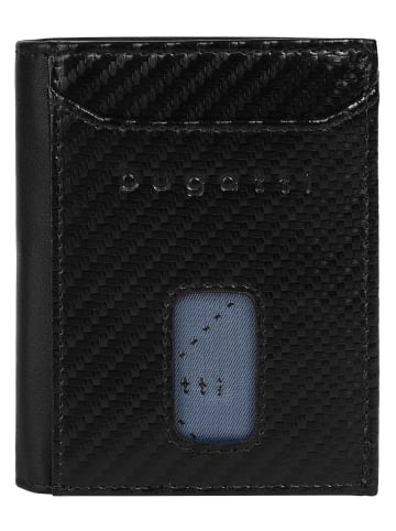 Bugatti Geldbörse SECURE SLIM echt Leder in schwarz