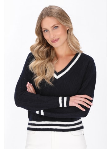 DreiMaster Women Sweater in navy offwhite