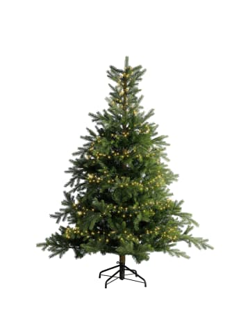 LUMINEO Lichterkette COMPACT 500 LED 11 m, grünes Kabel in Soft Gold