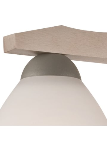 Licht-Erlebnisse Deckenlampe (B)36 x (L)36 x (H)21 cm in Buche Weiß