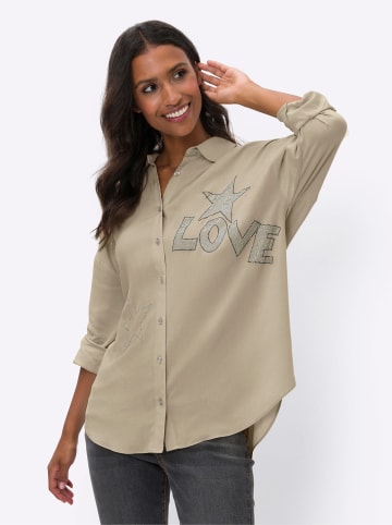Heine Hemdbluse in sand