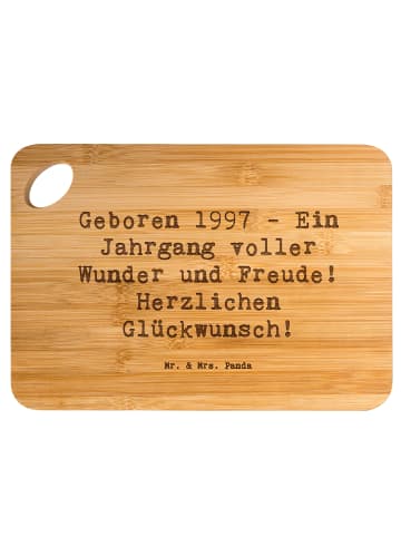 Mr. & Mrs. Panda Schneidebrett Spruch 1997 Geburtstag mit Spruch in Braun