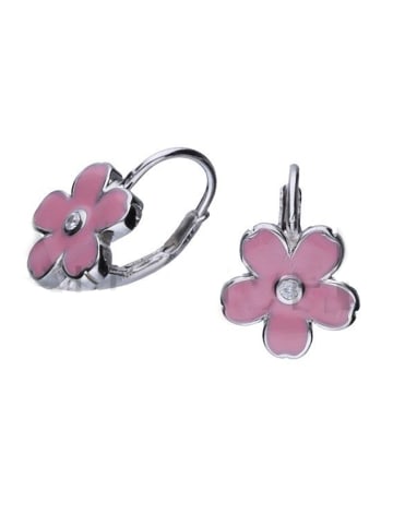 schmuck23 Silber-Ohrringe Blume 1,0 cm x 1,0 cm