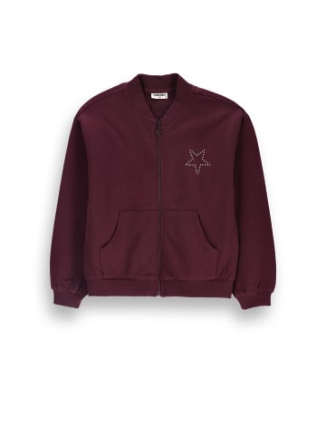 MOKIDA Reißverschlussjacke in dunkelrot