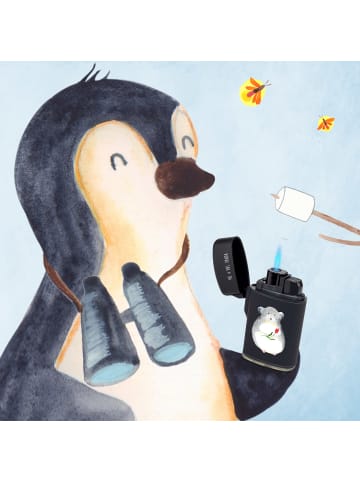 Mr. & Mrs. Panda sturmfeuerzeug Chinchilla Blume ohne Spruch in Schwarz